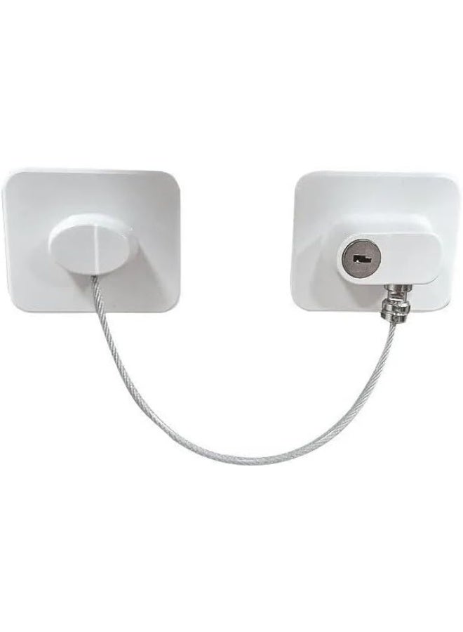 قفل بمفتاح طريقة سهلة وفعّالة لحماية أطفالك من فتح الثلاجة أو الابواب والادراج و العبث بمحتوياتها - Image 1